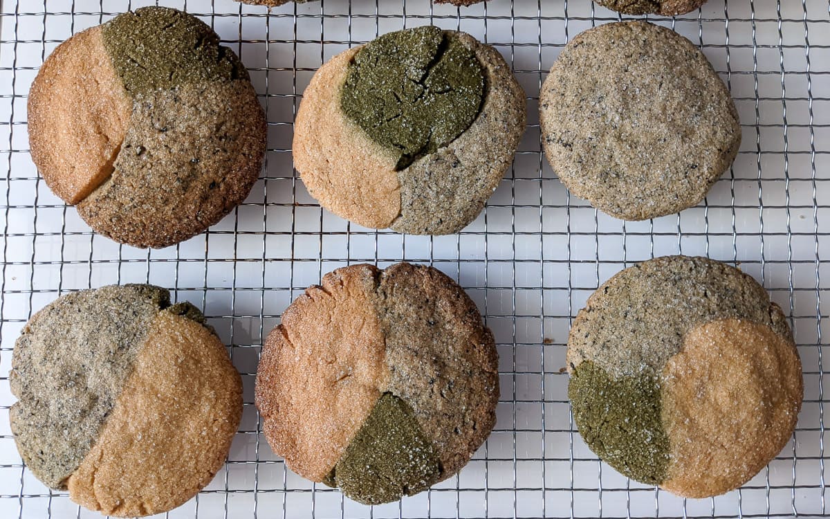 Matcha-Sesam-Kinako Cookies