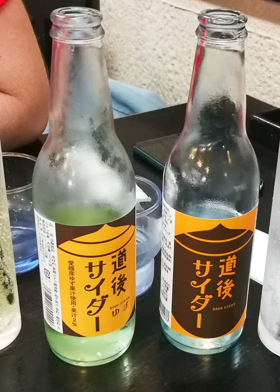 Cider in Matsuyama.