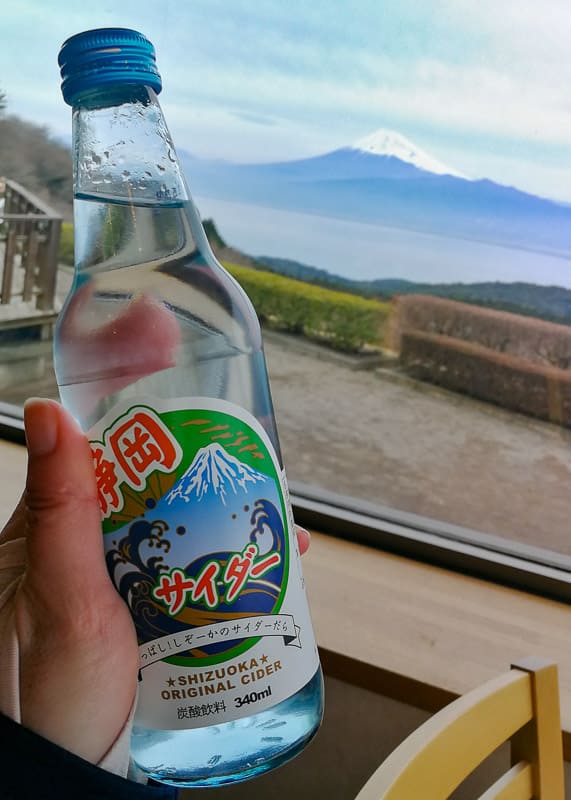 Noch einmal Fuji Cider mit dem Fuji in Sicht.