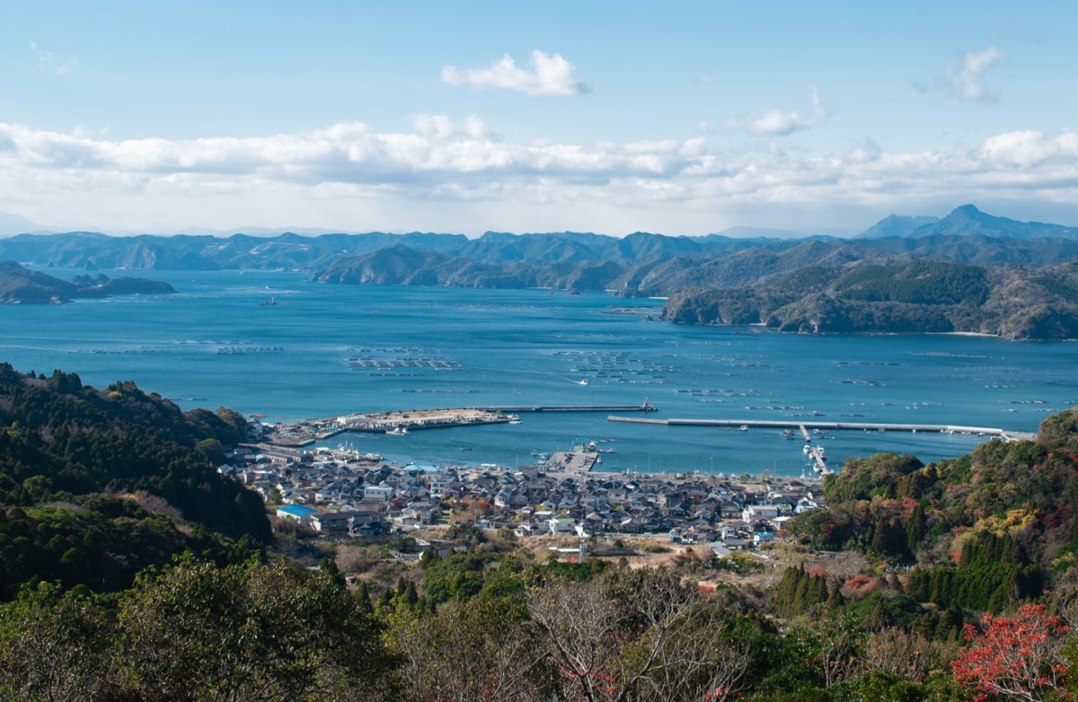 Blick auf Miyanoura, einem Stadtteil von Nobeoka / Foto: Carina Bublies