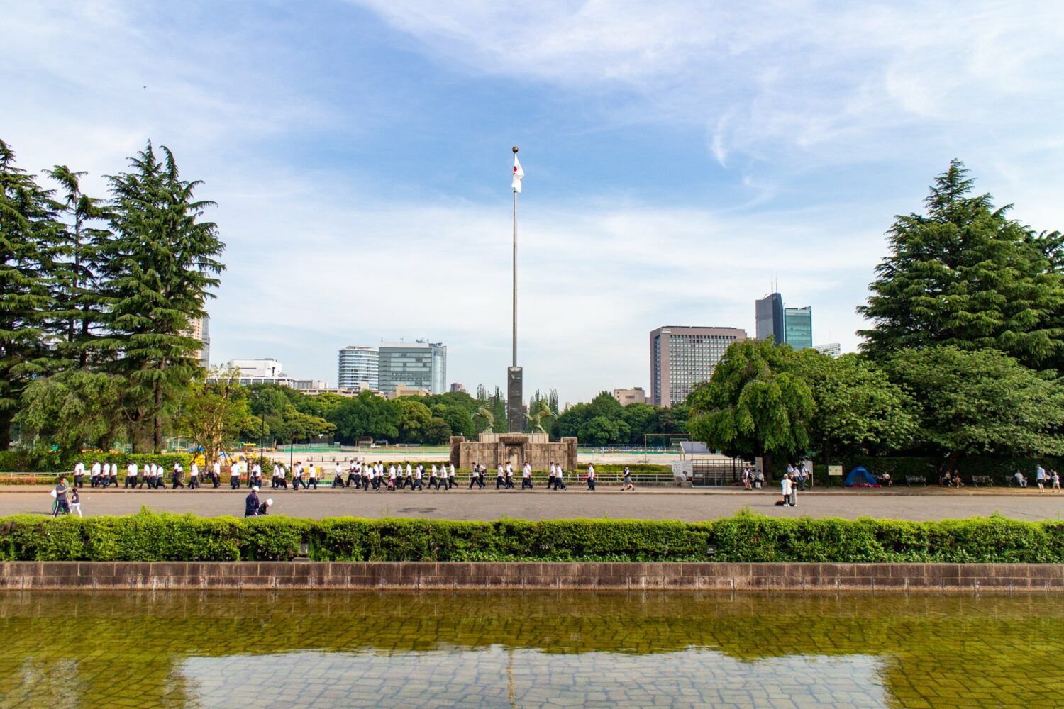 Meiji Jingu Gaien im Panorama