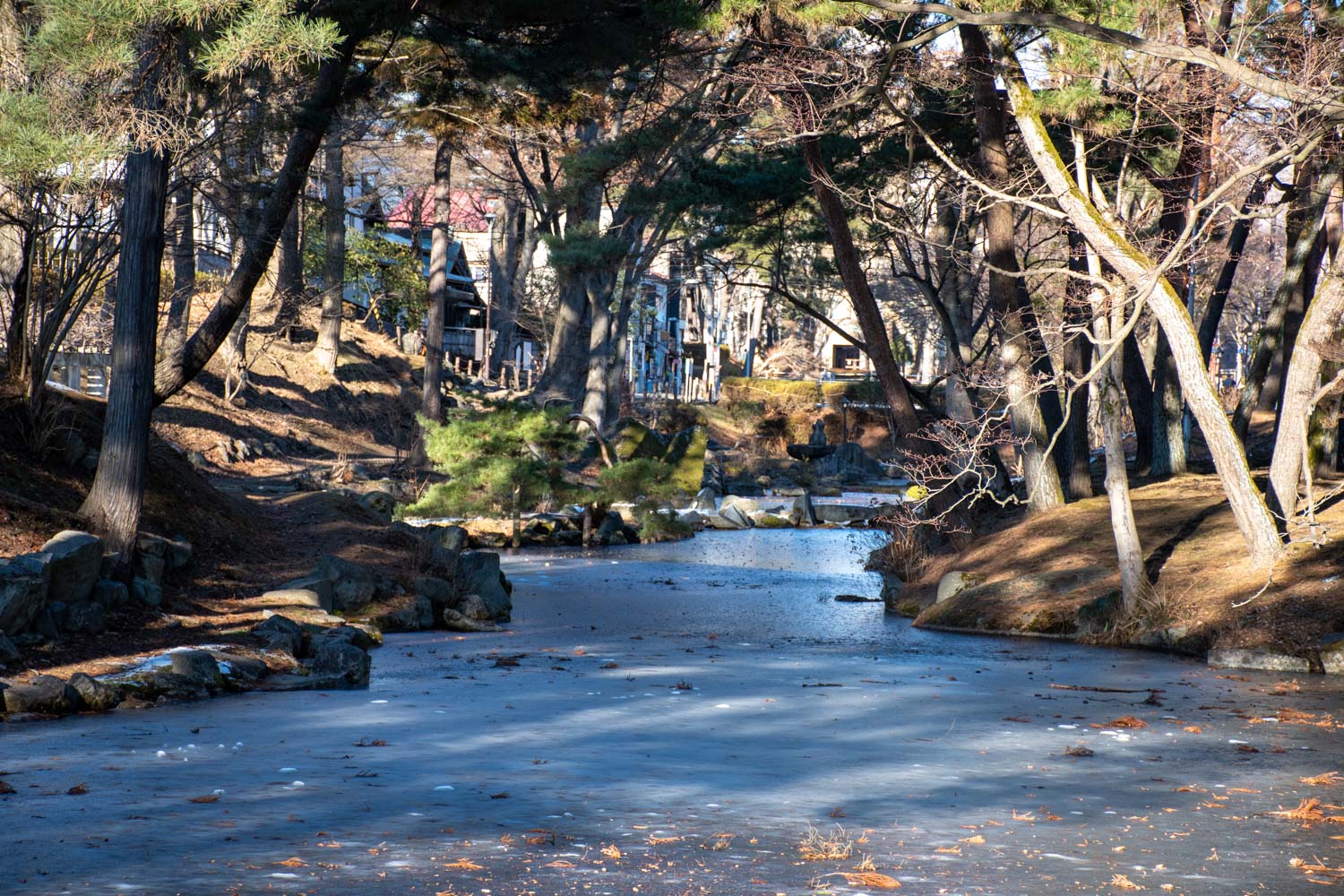 Der Iwate-Park in Morioka im Winter.
